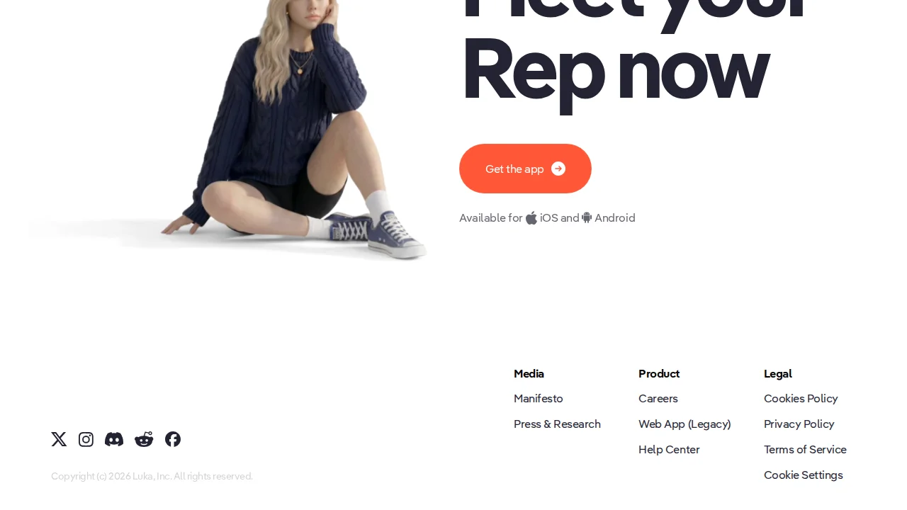 Replika interface